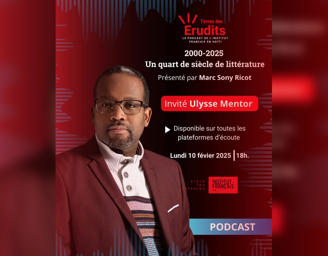 Podcast : un quart de siècle de littérature avec Marc Sony Ricot